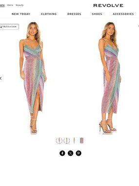 REVOLVE SAYLOR Meghan Dress in Multi — Small (US 4) — Like New.